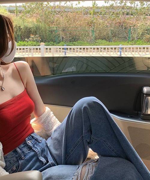 Auntie Rosa（アンティローザ）の「シンプルキャミソール（キャミソール・レディース・ホワイト/ブラック/レッド・FREE）」の12枚目の写真