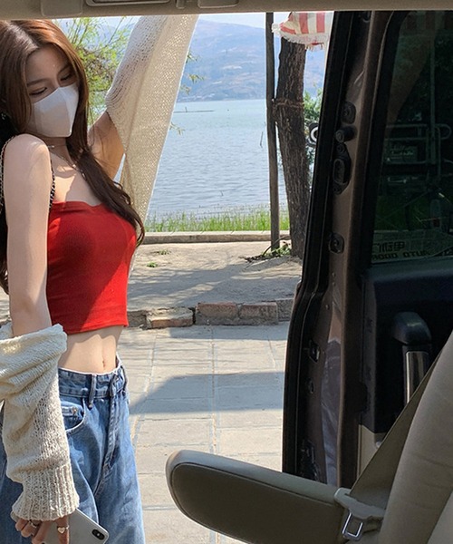 Auntie Rosa（アンティローザ）の「シンプルキャミソール（キャミソール・レディース・ホワイト/ブラック/レッド・FREE）」の13枚目の写真