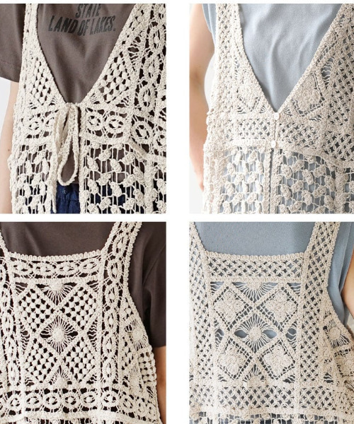 クロシェジレワンピース e-zakkamania stores（イーザッカマニアストアーズ）の