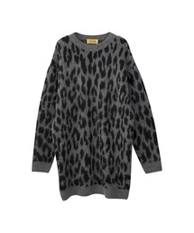 LEOPARD柄ジャカード ワンピース