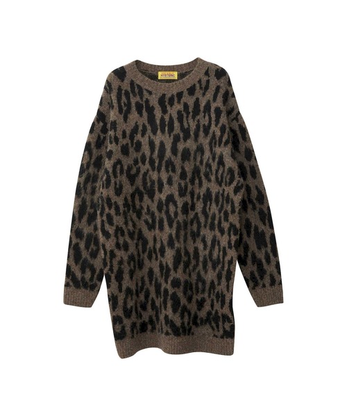 HYSTERIC GLAMOUR（ヒステリックグラマー）の「LEOPARD柄ジャカード ワンピース（ワンピース・レディース・ブラウン系その他/グレー系その他・FREE）」の2枚目の写真