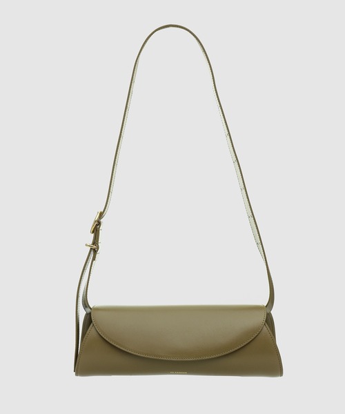 JIL SANDER（ジルサンダー）の「CANNOLO SM（ショルダーバッグ・レディース・ベージュ系/レッド系/ブラック/オリーブドラブ/ホワイト系/ピンク系/カーキ/イエロー系/チェリーレッド/ダークグリーン/イエロー/ライトカーキ/ペールイエロー/ブルー系/レッド/オリーブ/レッド系2/ミント/ブラウン/ベージュ/レッドパープル/グレー系・UNI）」の12枚目の写真