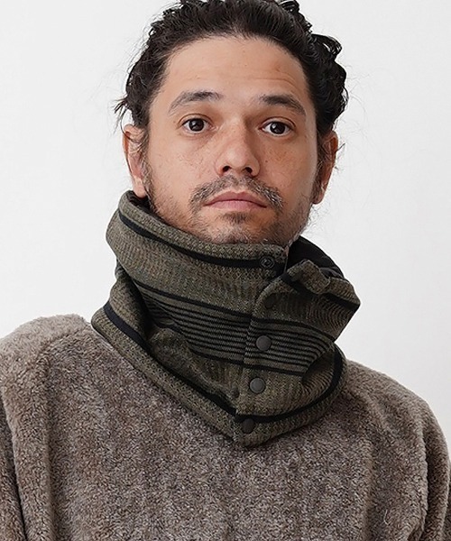 EGO TRIPPING(エゴトリッピング)の「mko10665-ARROWHEAD NECKWARMER ネックウォーマー(ネックウォーマー/スヌード・メンズ・サンドベージュ/チャコール・FREE)」の1枚目の写真