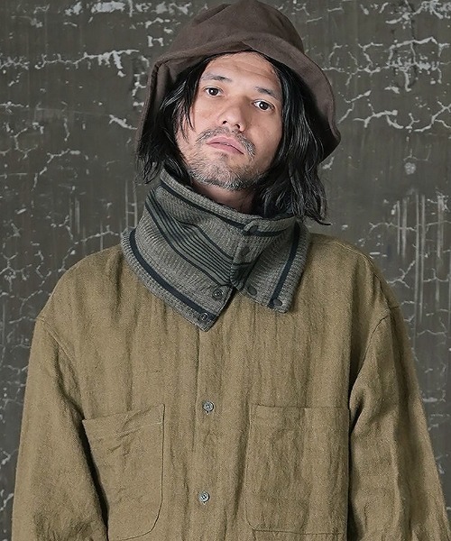 EGO TRIPPING(エゴトリッピング)の「mko10665-ARROWHEAD NECKWARMER ネックウォーマー(ネックウォーマー/スヌード・メンズ・サンドベージュ/チャコール・FREE)」の6枚目の写真