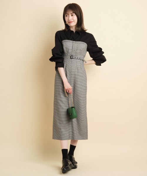 ワンピース Apuweiser Riche アプワイザーリッシェ のワンピース シャツドッキングビスチェワンピース を購入できます Apuweiser Riche シャツドッキングビスチェワンピース ワンピース Apuweiser Riche アプワイザーリッシェ のファッション