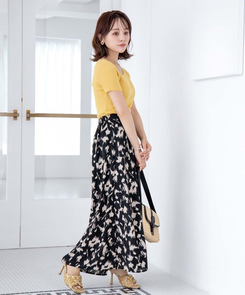 fifth(フィフス)の「アニマルプリントフレアスカート(スカート・レディース・ブラック/モカ・S/M)」の8枚目の写真