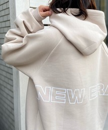 【ムラサキスポーツ別注】NEW ERA/ニューエラ オーバーサイズ プルオーバーパーカー/ビッグロゴ バックプリント 13501862/13501863/13501864