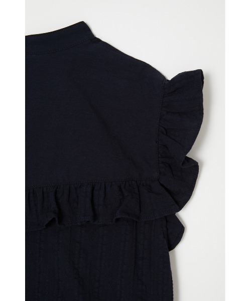 MOUSSY（マウジー）の「PIN TUCK RUFFLE ブラウス（シャツ/ブラウス・レディース・ホワイト/ブラック/ネイビー・FREE）」の9枚目の写真
