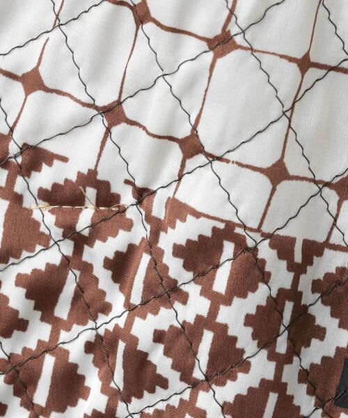 新品 6 ROKU バティック柄 キルティング リバーシブル ベスト F 新品 6 ROKU バティック柄 キルティング リバーシブル ベスト F