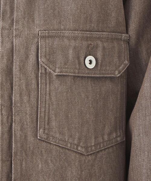 green label relaxing（グリーンレーベルリラクシング）の「＜green label relaxing＞デニム TYPE-2 ジャケット Gジャン（デニムジャケット・メンズ・ブラック/モカ・S/M/L/XL）」の8枚目の写真