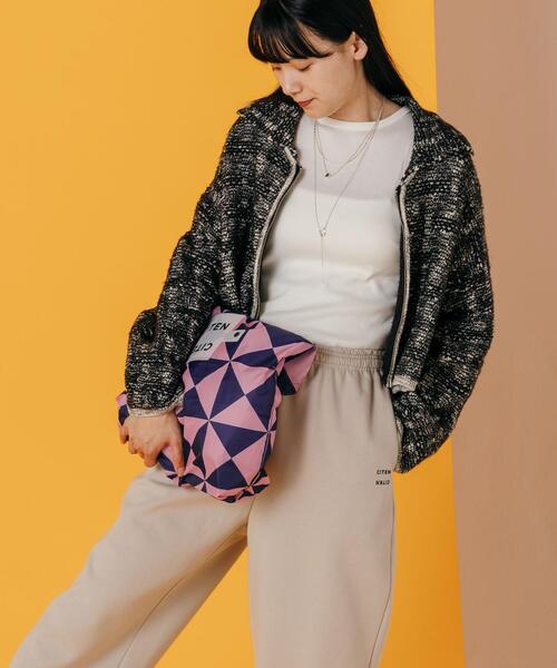 CITEN(シテン)の「<CITEN>CITEN クルクルパッチン ジオメトリック トートバッグ(トートバッグ・レディース・ライトブルー/ピンク/ブラック/ケリー・FREE)」の16枚目の写真