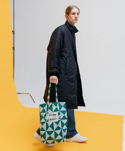 CITEN(シテン)の「<CITEN>CITEN クルクルパッチン ジオメトリック トートバッグ(トートバッグ・レディース・ライトブルー/ピンク/ブラック/ケリー・FREE)」の12枚目の写真