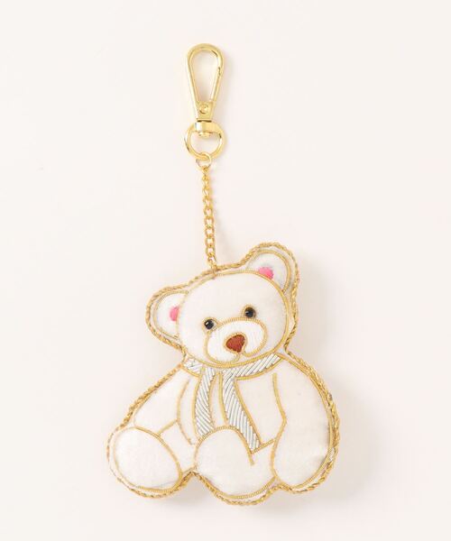 Three Four Time（ｽﾘｰﾌｫｰﾀｲﾑ）の「アニマル刺繍キーホルダー