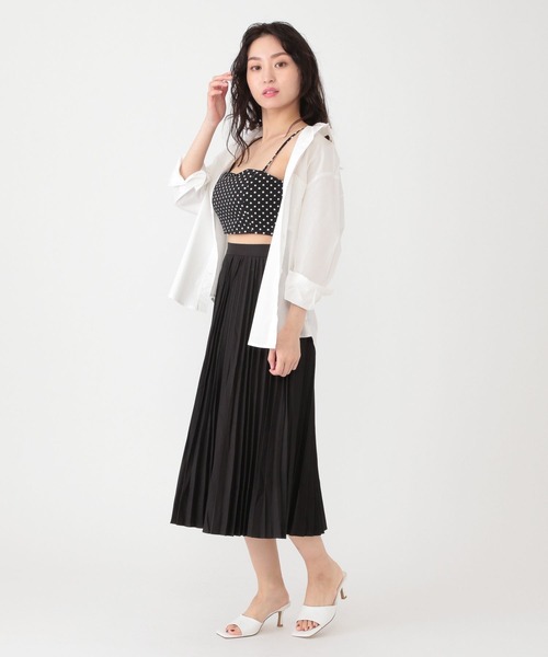 Love,Bonito（ラブボニート）の「ルナ テクスチャード ポルカドット パッド入り トップス（その他トップス・レディース・ブラック・SMALL/MEDIUM/LARGE）」の2枚目の写真