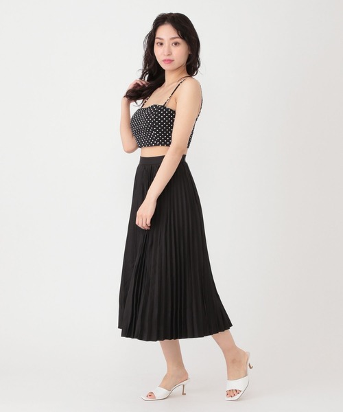 Love,Bonito（ラブボニート）の「ルナ テクスチャード ポルカドット パッド入り トップス（その他トップス・レディース・ブラック・SMALL/MEDIUM/LARGE）」の4枚目の写真