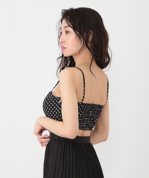 Love,Bonito（ラブボニート）の「ルナ テクスチャード ポルカドット パッド入り トップス（その他トップス・レディース・ブラック・SMALL/MEDIUM/LARGE）」の6枚目の写真