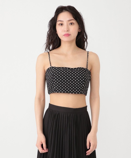 Love,Bonito（ラブボニート）の「ルナ テクスチャード ポルカドット パッド入り トップス（その他トップス・レディース・ブラック・SMALL/MEDIUM/LARGE）」の7枚目の写真