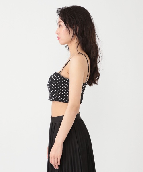 Love,Bonito（ラブボニート）の「ルナ テクスチャード ポルカドット パッド入り トップス（その他トップス・レディース・ブラック・SMALL/MEDIUM/LARGE）」の8枚目の写真