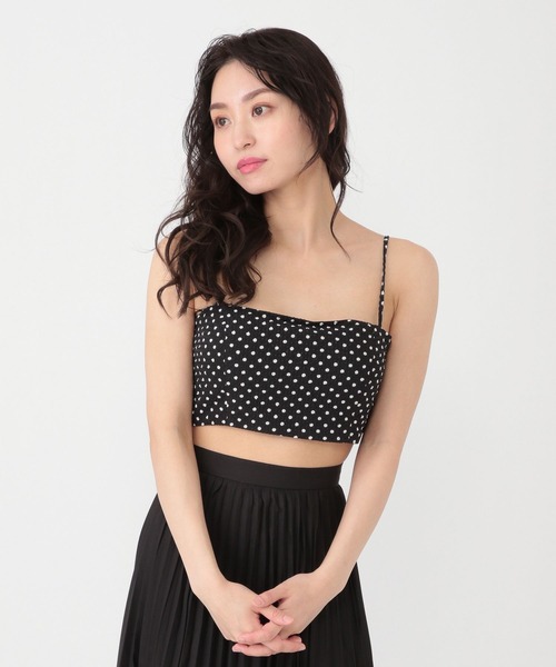 Love,Bonito（ラブボニート）の「ルナ テクスチャード ポルカドット パッド入り トップス（その他トップス・レディース・ブラック・SMALL/MEDIUM/LARGE）」の18枚目の写真
