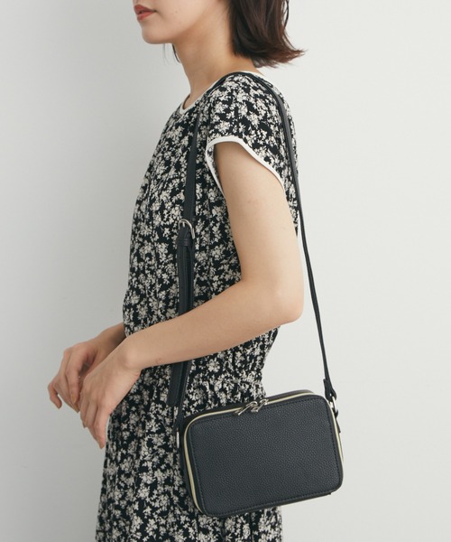 Green　Parks（グリーンパークス）の「・ボックスミニショルダーバッグ（ショルダーバッグ・レディース・ブラック/グレー/ブルー・FREE）」の2枚目の写真