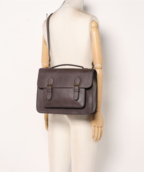 ehka sopo（エヘカソポ）の「3WAYサッチェルバッグ（ショルダーバッグ・レディース・ブラウン/オフホワイト/グリーン/キャメル・ﾌﾘ-）」の18枚目の写真