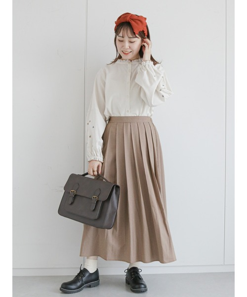 ehka sopo（エヘカソポ）の「3WAYサッチェルバッグ（ショルダーバッグ・レディース・ブラウン/オフホワイト/グリーン/キャメル・ﾌﾘ-）」の14枚目の写真