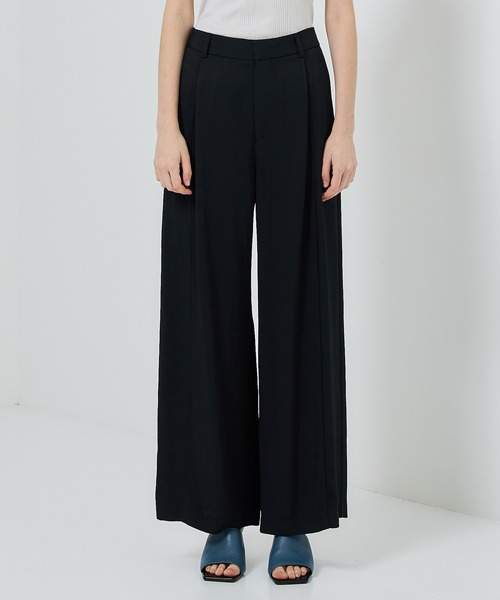 city（シティ）の「【CITY】マットツイルアセテートリラックスパンツ（その他パンツ・レディース・ブラック/ベージュ・1/2）」の18枚目の写真