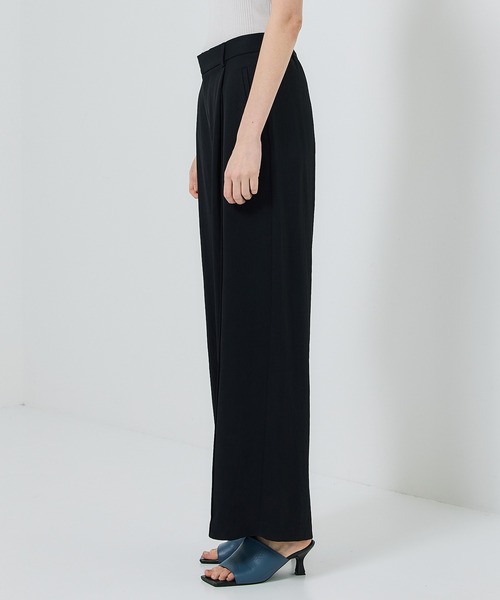 city（シティ）の「【CITY】マットツイルアセテートリラックスパンツ（その他パンツ・レディース・ブラック/ベージュ・1/2）」の19枚目の写真