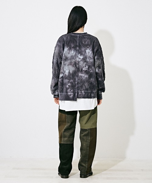 TOBILA（トビラ）の「ミックスコーデュロイパッチワークストレートパンツ（その他パンツ・レディース・ブラウン/ネイビー/カーキ・L/M）」の20枚目の写真