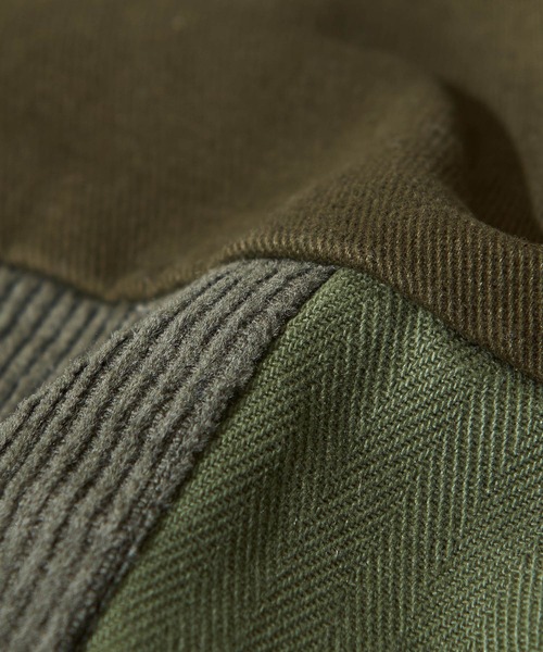 TOBILA（トビラ）の「ミックスコーデュロイパッチワークストレートパンツ（その他パンツ・レディース・ブラウン/ネイビー/カーキ・L/M）」の8枚目の写真