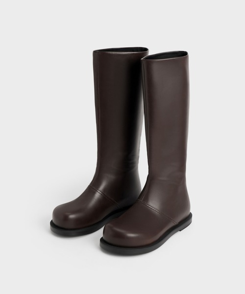 CHARLES & KEITH（チャールズ & キース）の「【販売終了】ニーハイ ブーツ（ブーツ・レディース・ダークブラウン/ブラック・22.5cm/23cm/23.5cm/24.5cm/25cm/25.5cm）」の7枚目の写真