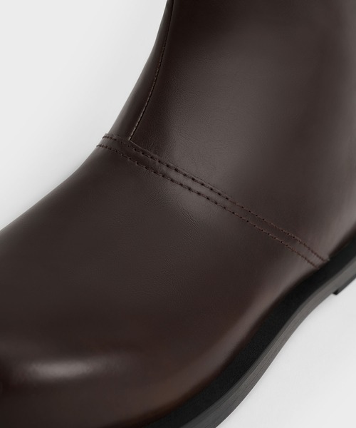 CHARLES & KEITH（チャールズ & キース）の「【販売終了】ニーハイ ブーツ（ブーツ・レディース・ダークブラウン/ブラック・22.5cm/23cm/23.5cm/24.5cm/25cm/25.5cm）」の9枚目の写真