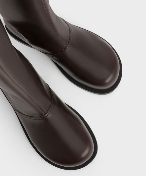 CHARLES & KEITH（チャールズ & キース）の「【販売終了】ニーハイ ブーツ（ブーツ・レディース・ダークブラウン/ブラック・22.5cm/23cm/23.5cm/24.5cm/25cm/25.5cm）」の10枚目の写真