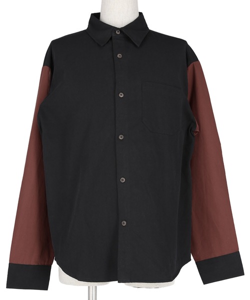 coca(coca)(コカ)の「メンズツイル配色オーバーシャツ(シャツ/ブラウス・メンズ・オレンジ/ブラック・M/L)」の12枚目の写真