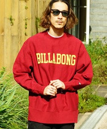 BILLABONG（ビラボン）の「BILLABONG メンズ COLLEGE LOGO トレーナー 【2022年秋冬モデル】/ビラボンカレッジロゴスウェットトレーナー（スウェット・メンズ）」