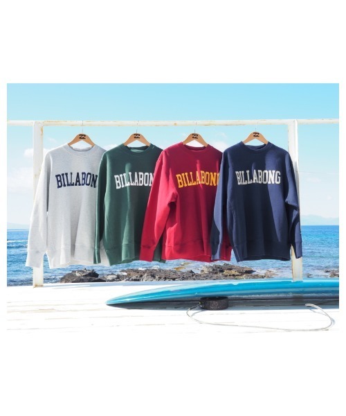 BILLABONG（ビラボン）の「BILLABONG メンズ COLLEGE LOGO トレーナー 【2022年秋冬モデル】/ビラボンカレッジロゴスウェットトレーナー（スウェット・メンズ・バーガンディー/ネイビー/グレー/グリーン・LARGE/X-LARGE/MEDIUM）」の9枚目の写真