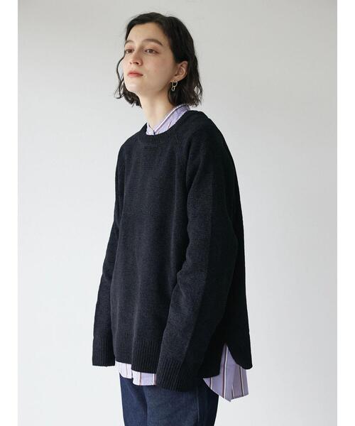 CRAFT STANDARD BOUTIQUE（クラフトスタンダードブティック）の「クルーネックモールニット　◆（ニット/セーター・メンズ・モカ/ブラック/ブルー/アイボリー・M/L/LL）」の17枚目の写真