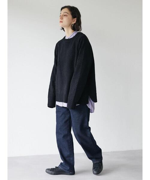 CRAFT STANDARD BOUTIQUE（クラフトスタンダードブティック）の「クルーネックモールニット　◆（ニット/セーター・メンズ・モカ/ブラック/ブルー/アイボリー・M/L/LL）」の19枚目の写真