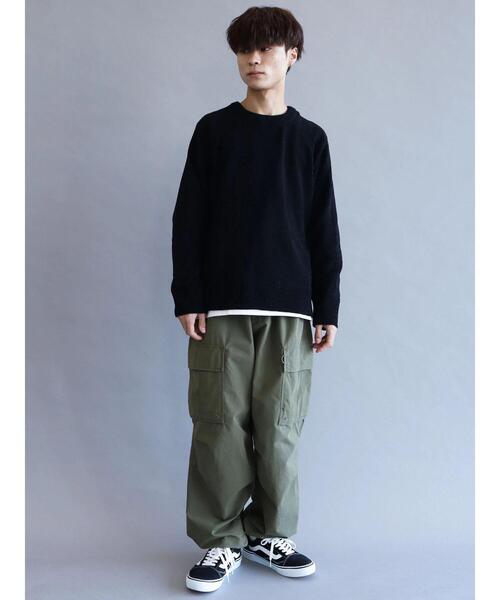 CRAFT STANDARD BOUTIQUE（クラフトスタンダードブティック）の「クルーネックモールニット　◆（ニット/セーター・メンズ・モカ/ブラック/ブルー/アイボリー・M/L/LL）」の21枚目の写真