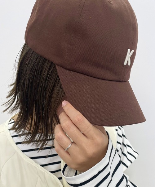 MLI'A(エムリア)の「刺しゅうCAP(キャップ・レディース・ブラウン/ネイビー/ネイビー系1/ボルドー/ベージュ/ブラック・ONE SIZE)」の3枚目の写真