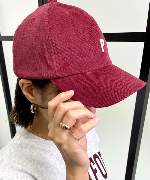 MLI'A(エムリア)の「刺しゅうCAP(キャップ・レディース・ブラウン/ネイビー/ネイビー系1/ボルドー/ベージュ/ブラック・ONE SIZE)」の6枚目の写真