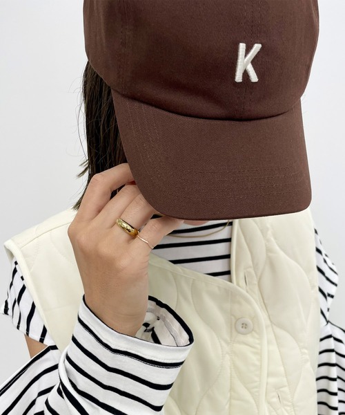 MLI'A(エムリア)の「刺しゅうCAP(キャップ・レディース・ブラウン/ネイビー/ネイビー系1/ボルドー/ベージュ/ブラック・ONE SIZE)」の10枚目の写真