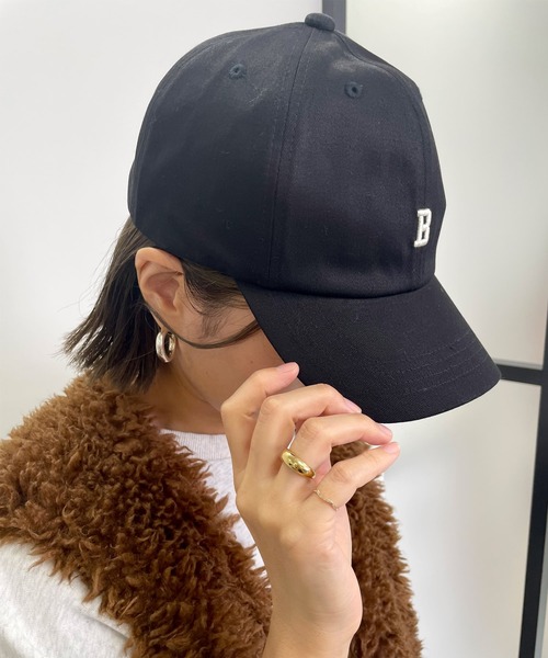 MLI'A(エムリア)の「刺しゅうCAP(キャップ・レディース・ブラウン/ネイビー/ネイビー系1/ボルドー/ベージュ/ブラック・ONE SIZE)」の8枚目の写真
