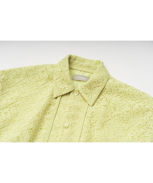 Wizzard（ウィザード）の「Wizzard ウィザード / LACE  SHIRTリラクシングフラワーレースシャツ / W23SS-SH050（シャツ/ブラウス・メンズ・ブラック/ホワイト/イエロー・3/1/2）」の11枚目の写真