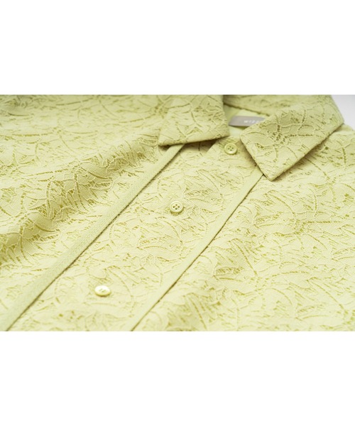 Wizzard（ウィザード）の「Wizzard ウィザード / LACE  SHIRTリラクシングフラワーレースシャツ / W23SS-SH050（シャツ/ブラウス・メンズ・ブラック/ホワイト/イエロー・3/1/2）」の12枚目の写真