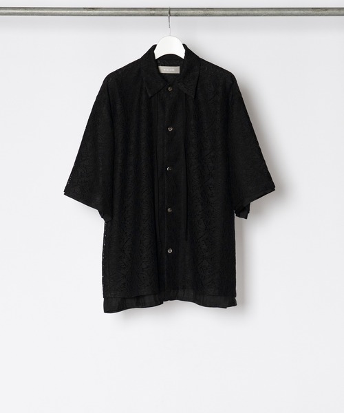Wizzard（ウィザード）の「Wizzard ウィザード / LACE  SHIRTリラクシングフラワーレースシャツ / W23SS-SH050（シャツ/ブラウス・メンズ・ブラック/ホワイト/イエロー・3/1/2）」の21枚目の写真