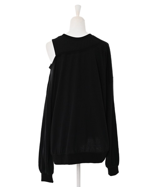 Narcissus（ナルシス）の「【Narcissus】ワンショルダートップス（スウェット・レディース・ホワイト/ブラック・FREE）」の13枚目の写真