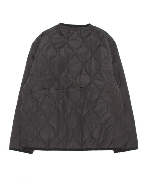 Grand PARK（グランドパーク）の「ライナーキルト中綿ブルゾン（ノーカラーコート・メンズ・ブラック/グレー/オリーブ・MEDIUM/LARGE/X-LARGE）」の5枚目の写真