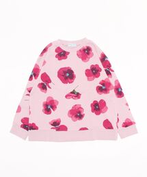 [ジュニアサイズ]スミレプリントトレーナー