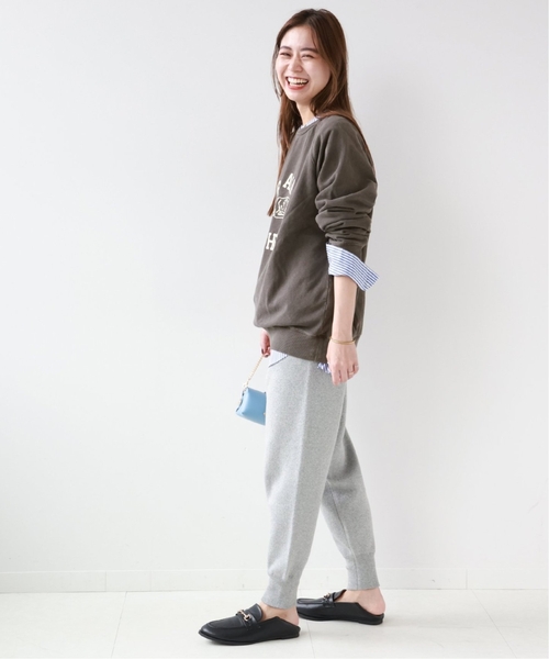 MIXTA（ミクスタ）の「《追加3》別注【MIXTA/ミクスタ】*RELUME C/N SWEAT：スウェット（Tシャツ/カットソー・レディース・ホワイト/ブラウン系その他/ブラック/グリーン・LARGE）」の5枚目の写真